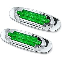 マーカーランプ　緑色　デコトラ Amazon.co.jp: X-STYLE トラック サイドマーカーランプ